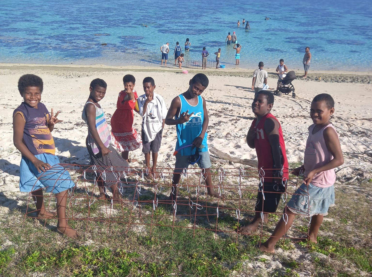 Coral planting workshop with children